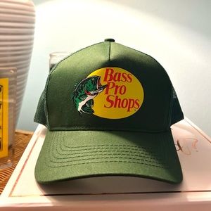 Hunter Green Bass Pro Shop Trucker Hat